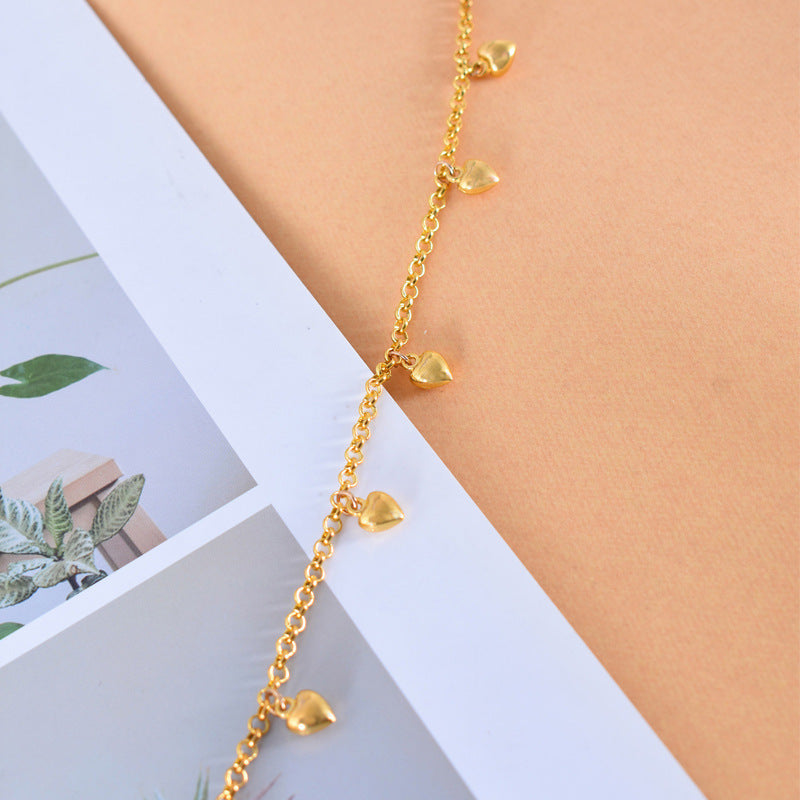 New Simple And Versatile Women Heart Charms Bracelet Women & Teen Girls Jewelry Fashion Jewelry